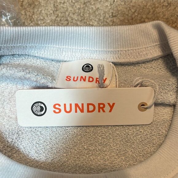 BNWT - SUNDRY HEART STRIPPED COTTON SWEATER - Picture 7 of 8